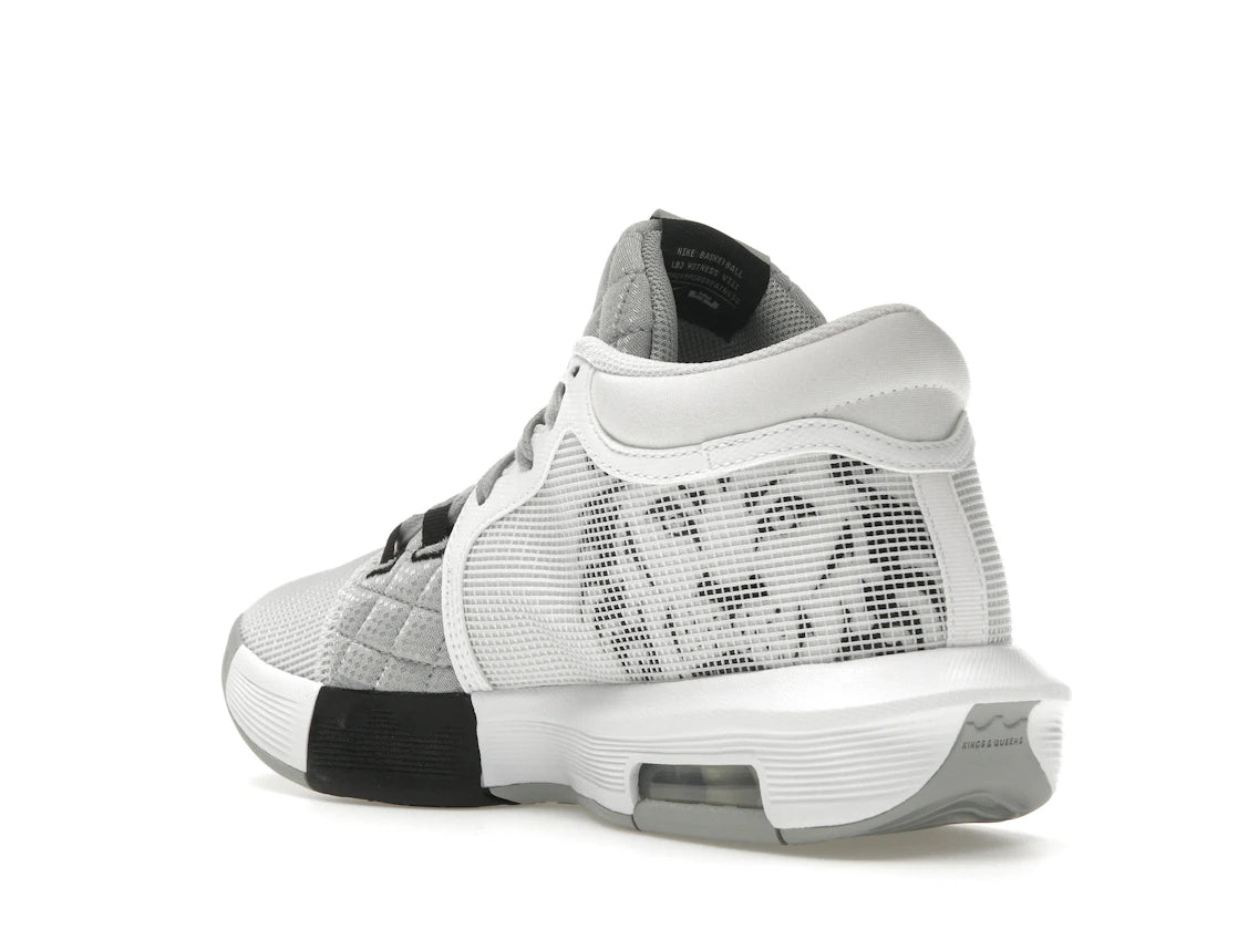 Nike LeBron Witness 8 White Light Smoke Grey - vue secondaire B
