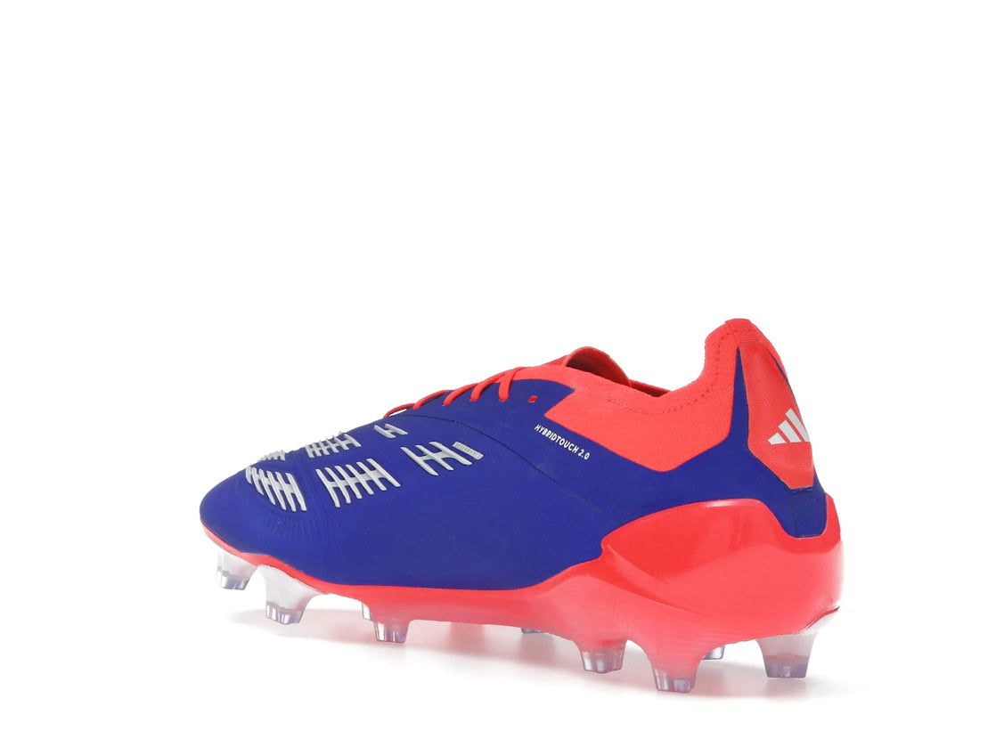 adidas Predator Elite FG Lucid Blue Cloud White Solar Red - vue secondaire B