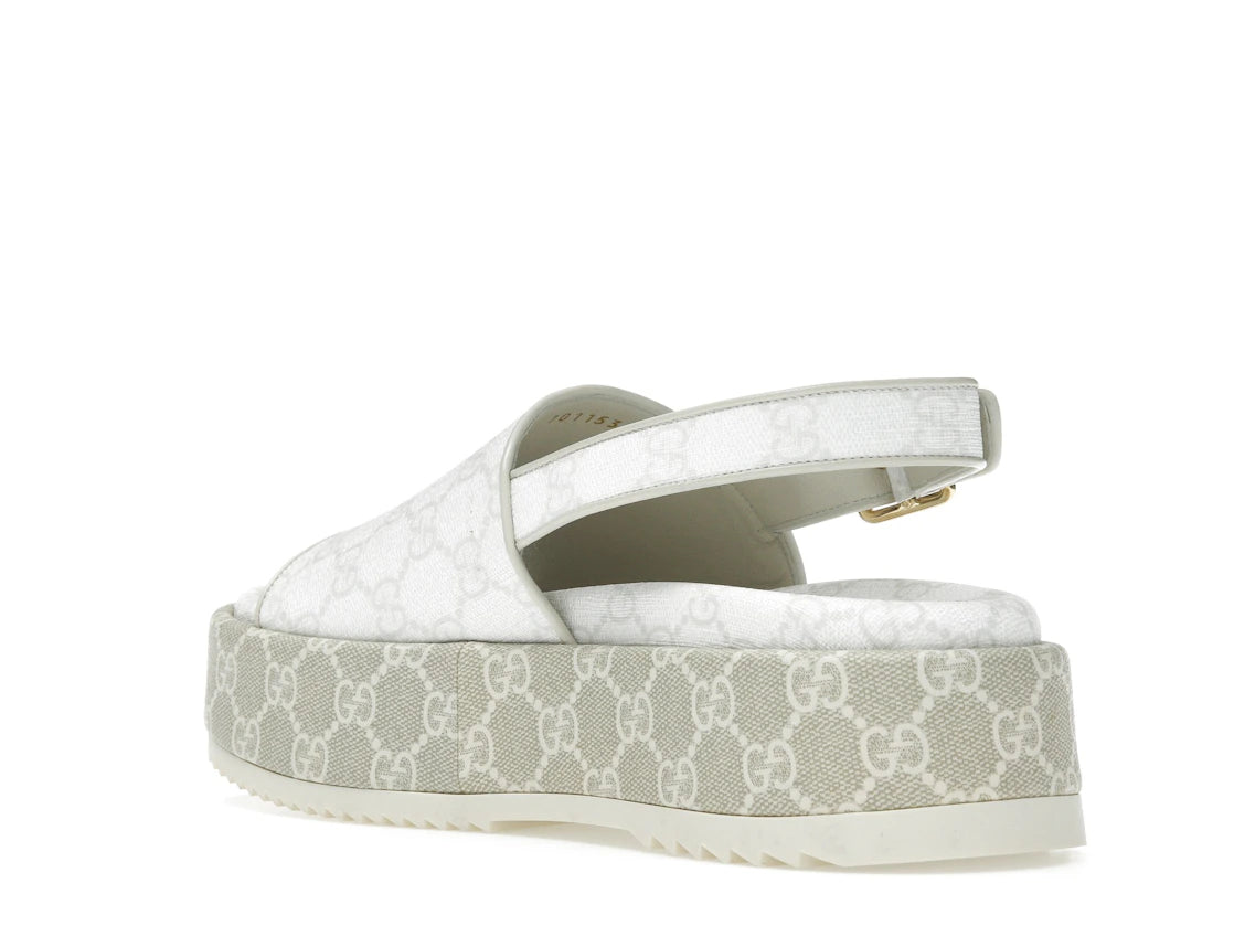 Gucci GG Platform Sandal White Beige (Women's) - vue secondaire B