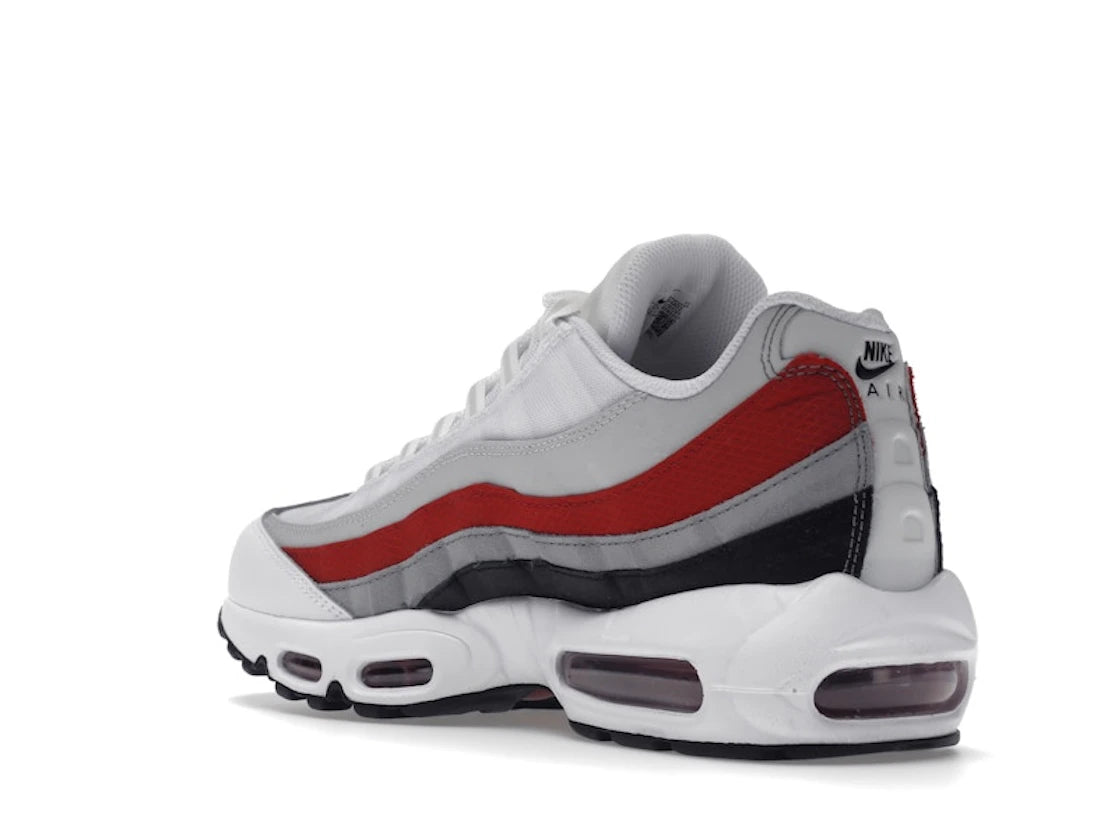 Nike Air Max 95 White Varsity Red Particle Gray - vue secondaire B