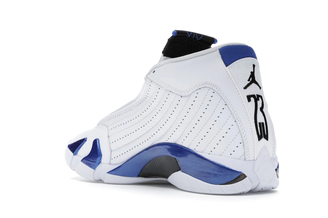 Jordan 14 Retro White Hyper Royal - vue secondaire B