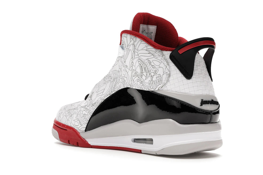 Jordan Dub Zero White Varsity Red - vue secondaire B