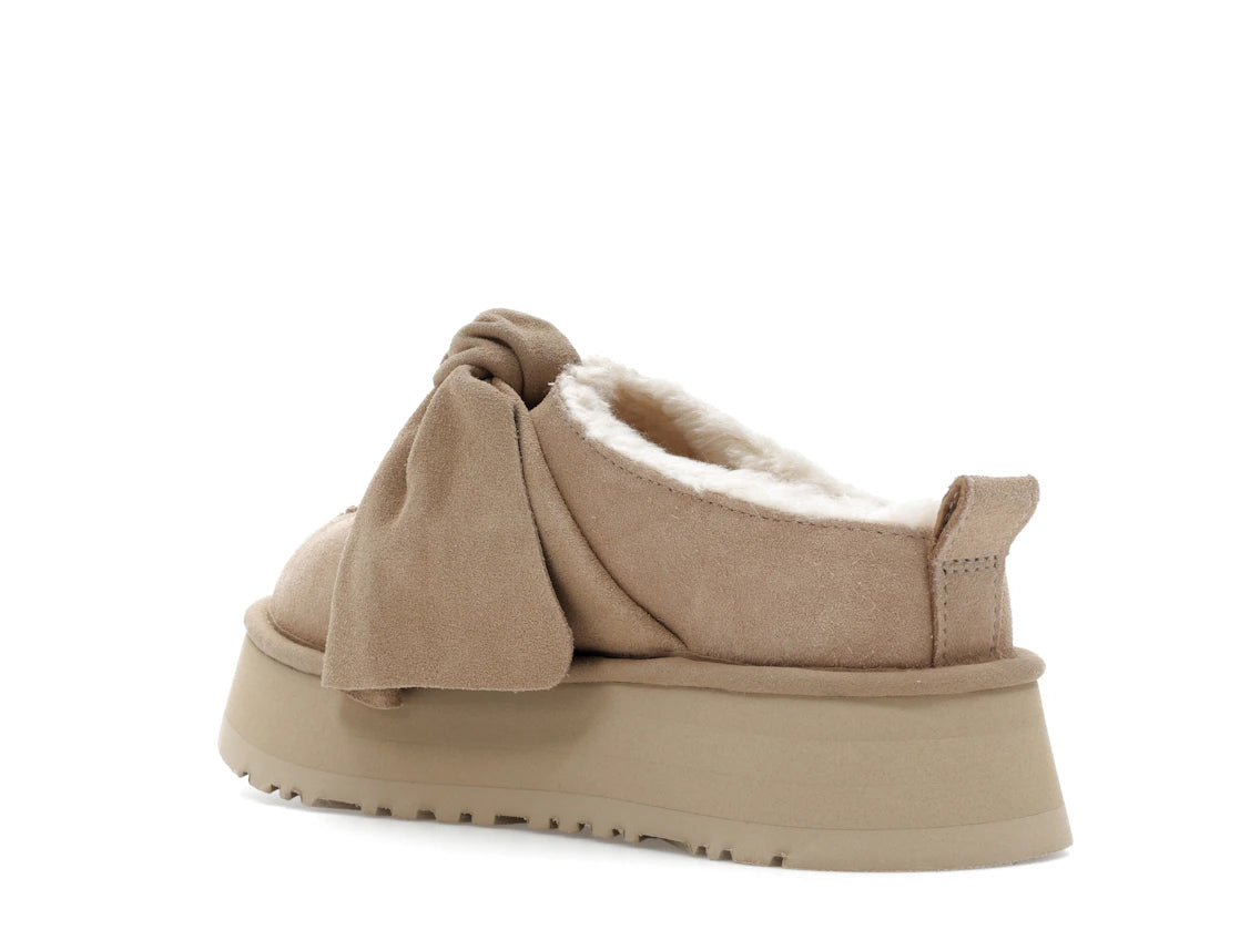 UGG Platform Slip-On Bow Slipper Sand (Women's) - vue secondaire B