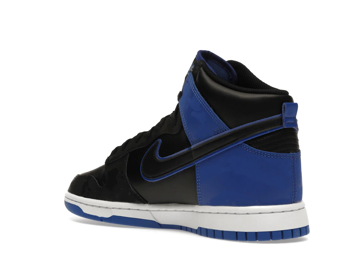 Nike Dunk High SE Camo Black Royal - vue secondaire B