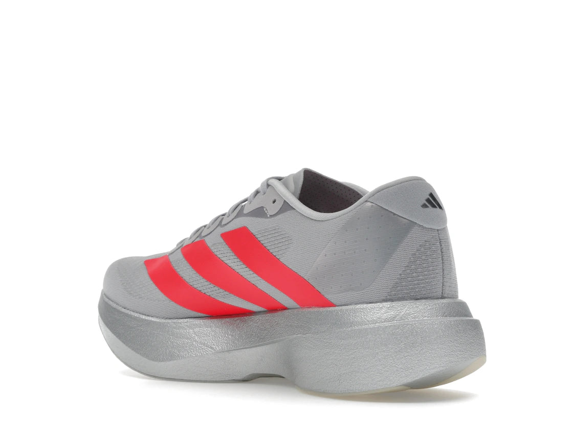 adidas Adizero Evo SL Silver Metallic Lucid Red - vue secondaire B