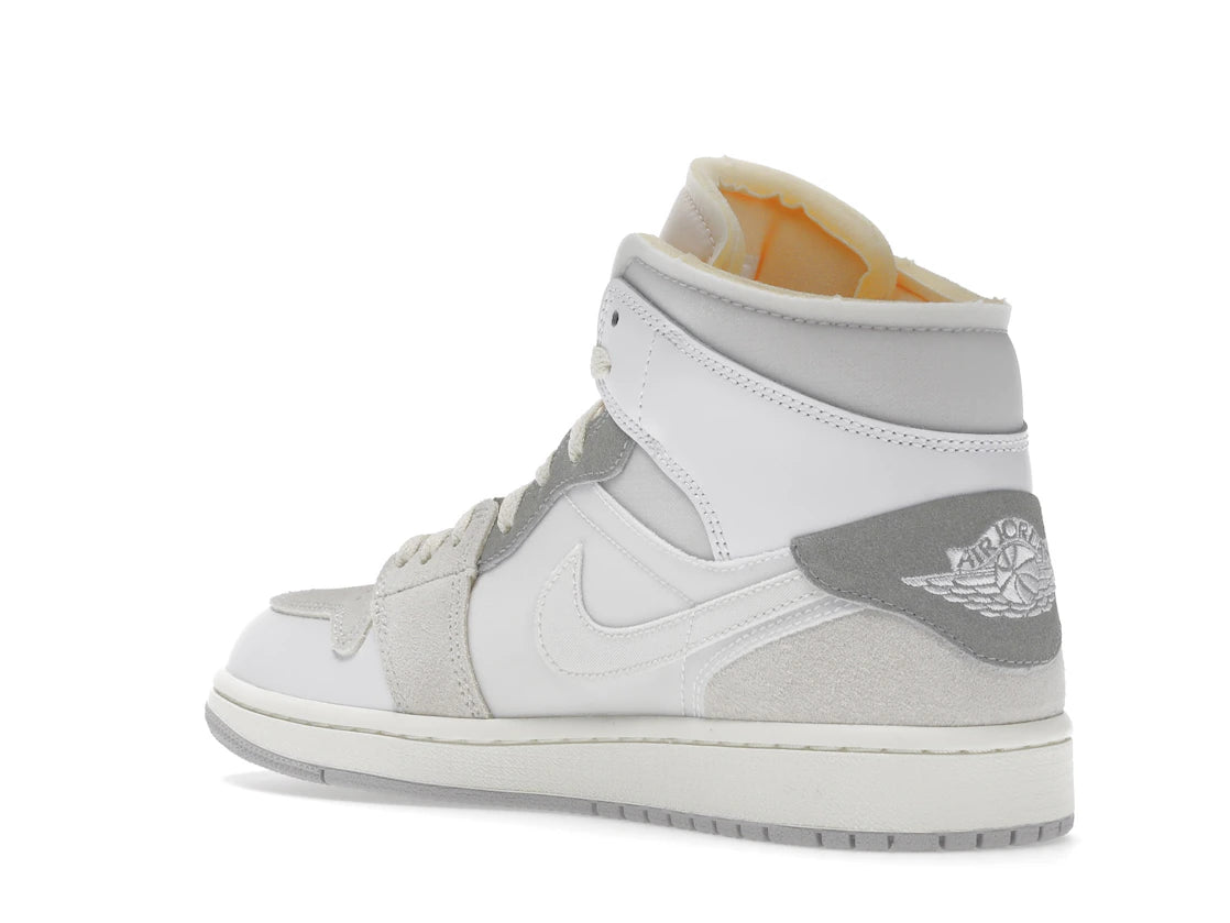 Jordan 1 Mid SE Craft Inside Out White Grey - vue secondaire B