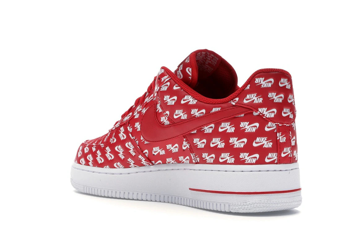 Nike Air Force 1 Low All Over Logo Red - vue secondaire B
