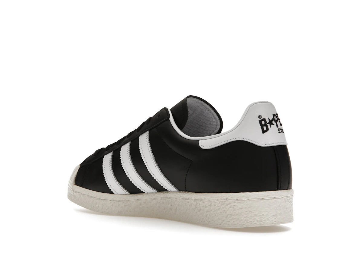 adidas Superstar 80s Bape Black White Gold (2022) - vue secondaire B