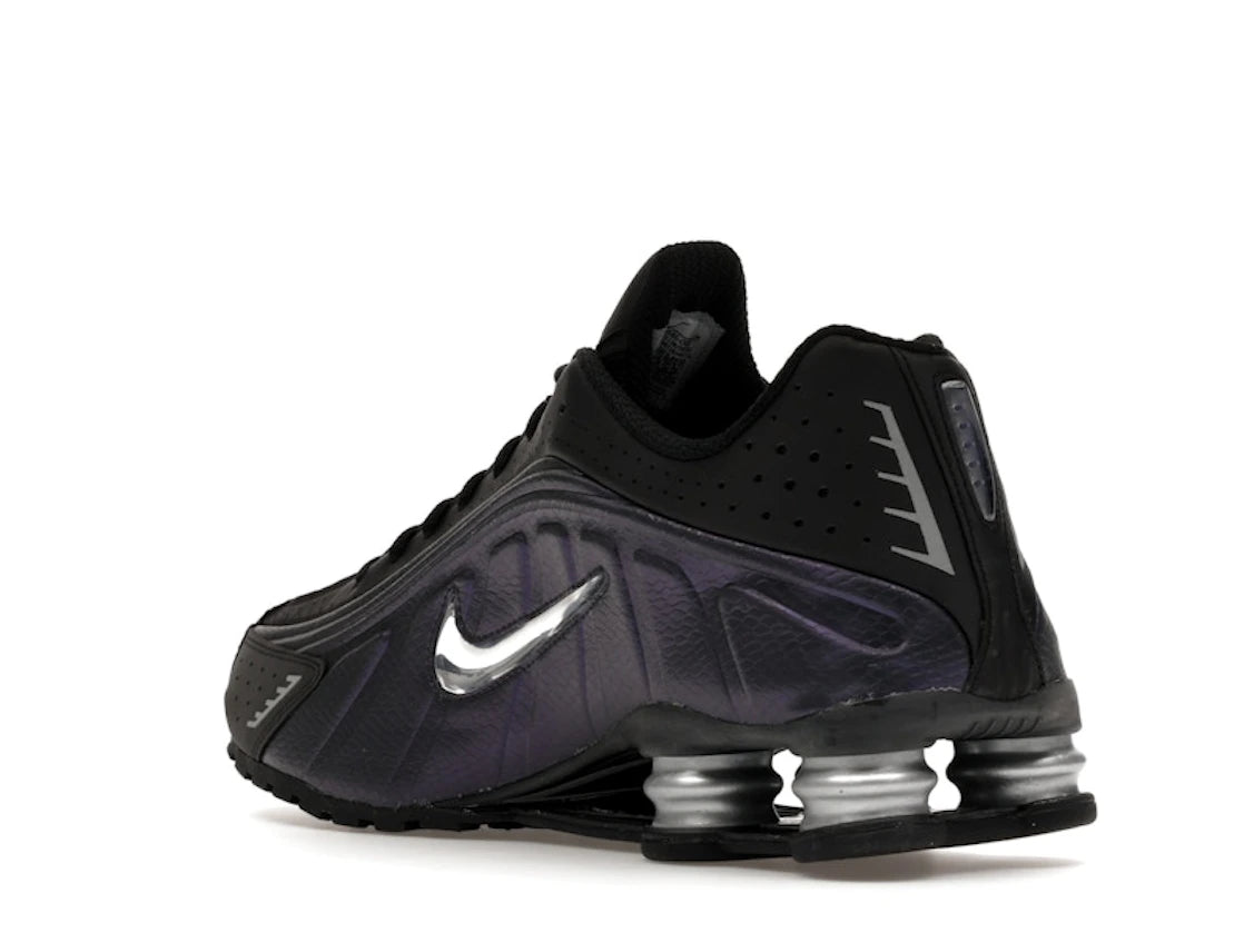 Nike Shox R4 Black Metallic Silver Purple Dynasty - vue secondaire B