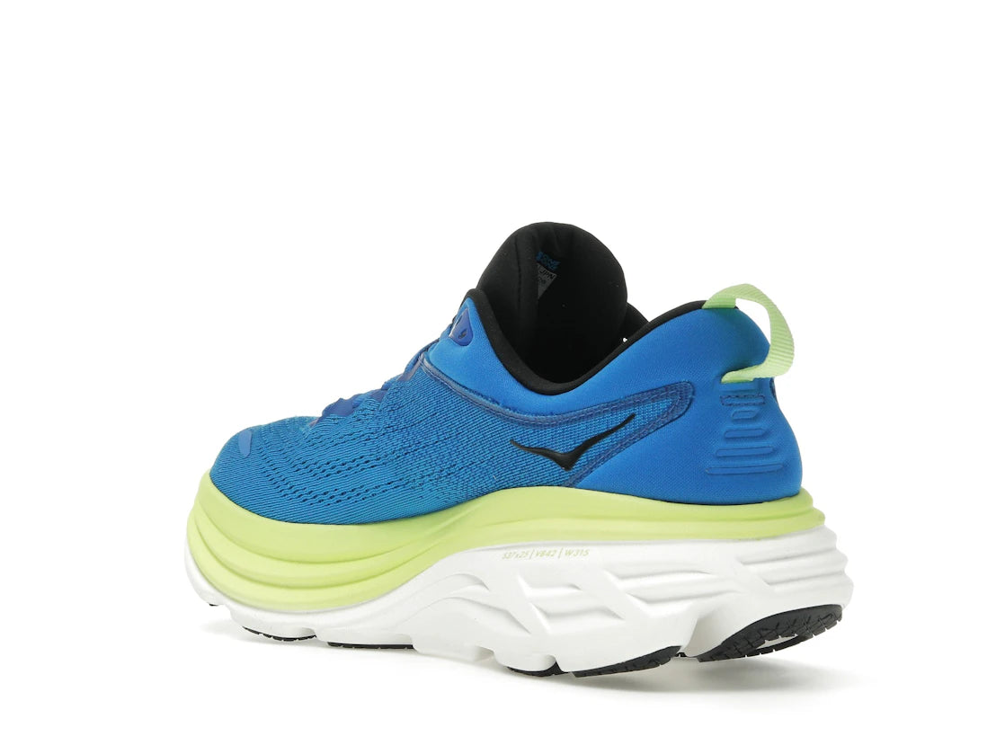 Hoka One One Bondi 8 Electric Cobalt Lettuce - vue secondaire B
