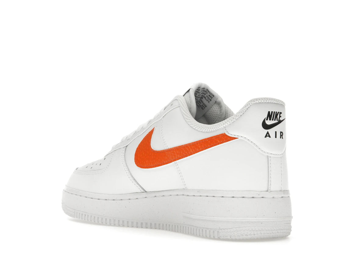 Nike Air Force 1 Low '07 Spray Paint Swoosh White Safety Orange - vue secondaire B