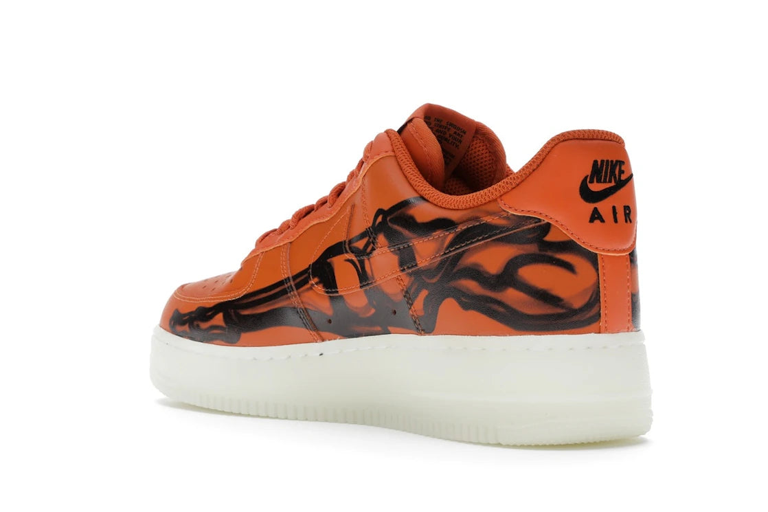 Nike Air Force 1 Low Orange Skeleton Halloween (2020) - vue secondaire B