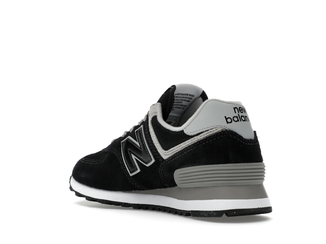 New Balance 574 Black Grey (Women's) - vue secondaire B