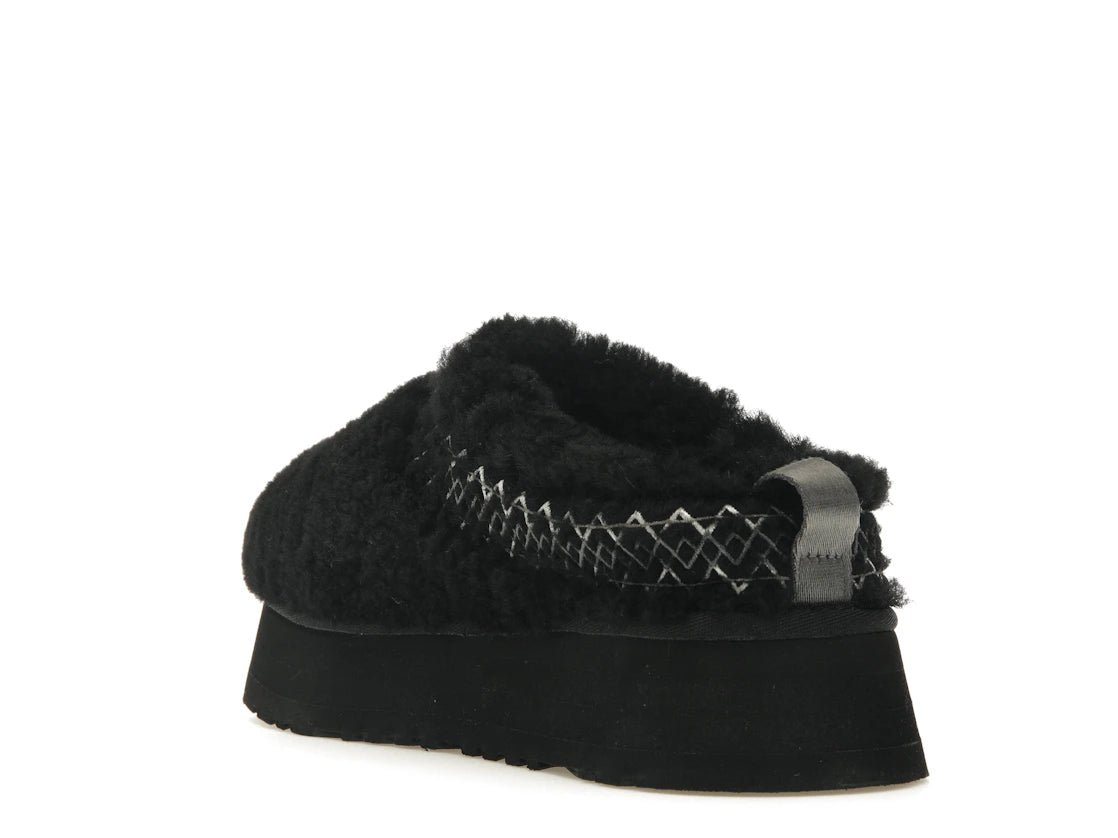 UGG Tazz Hausschuhe Heritage Braid Schwarz (Damen) - vue secondaire B