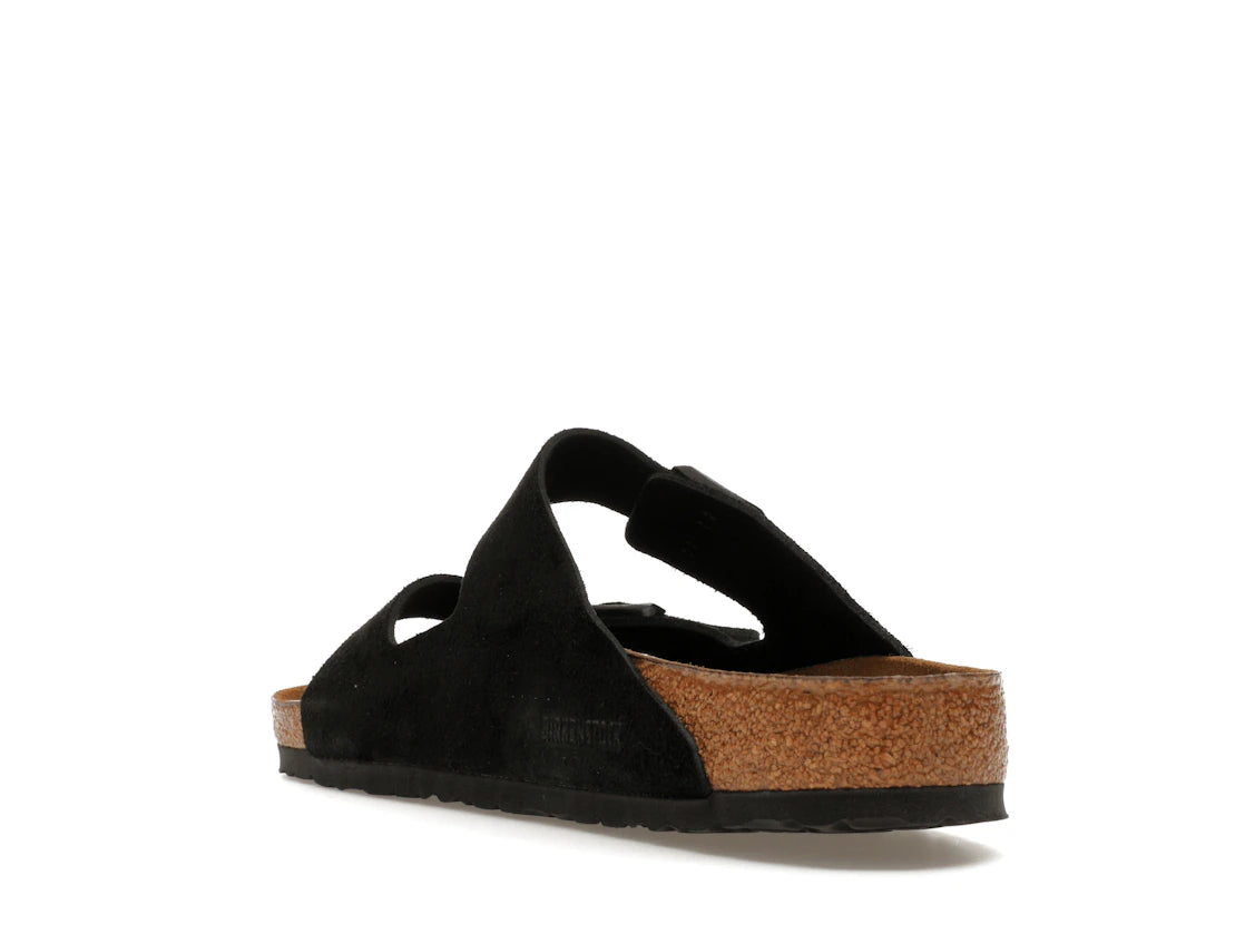 Birkenstock Arizona Soft Footbed Wildleder Schwarz - vue secondaire B
