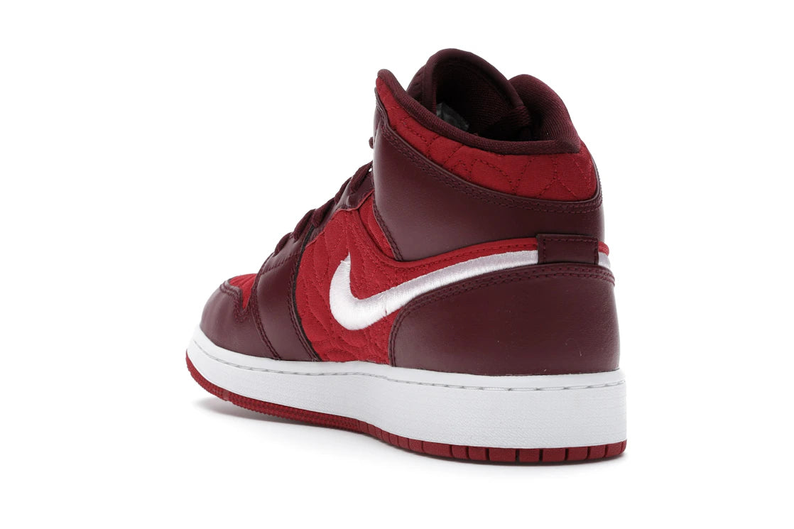Jordan 1 Mid SE Red Quilt (GS) - vue secondaire B