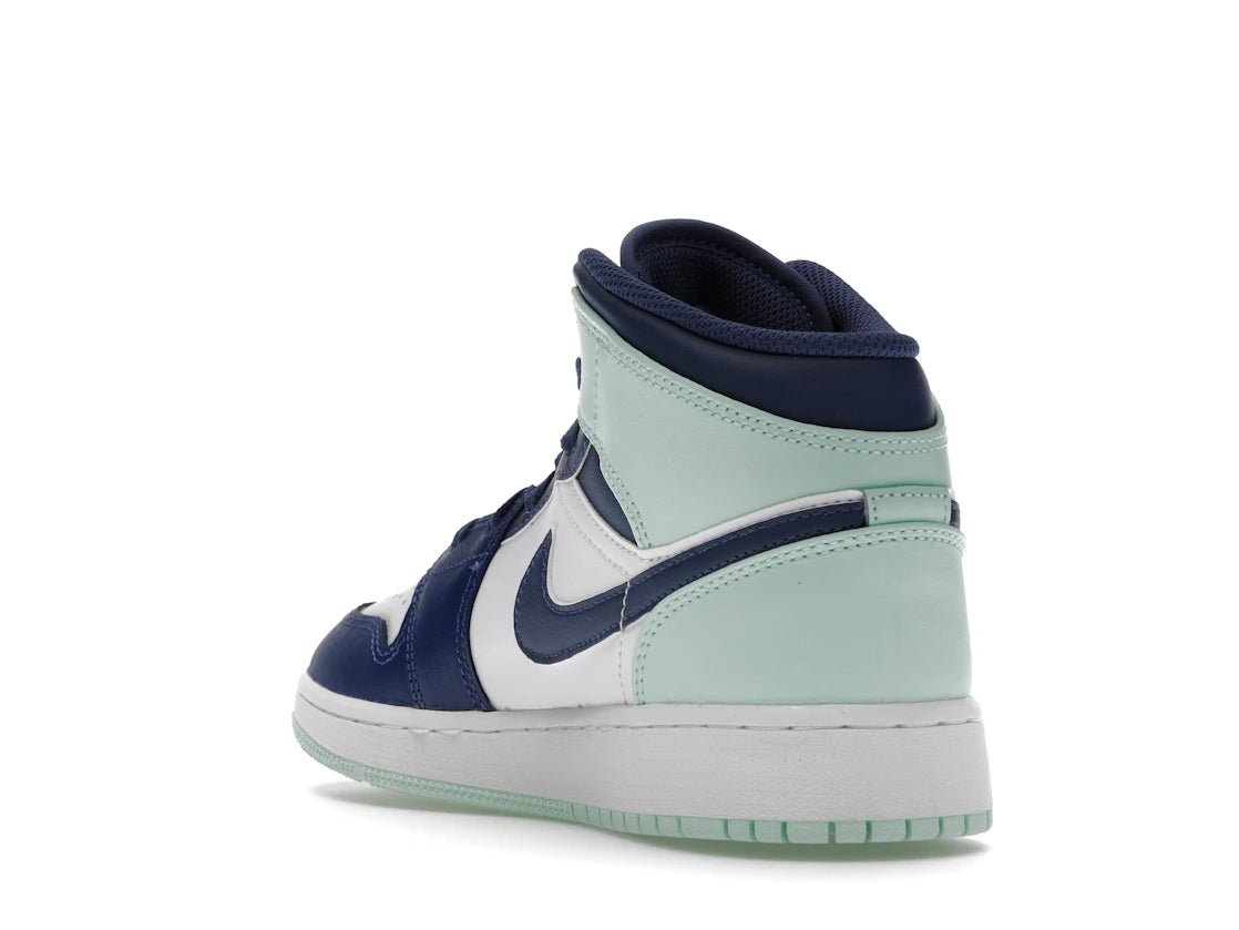 Jordan 1 Mid Mystic Navy Mint Foam (GS) - vue secondaire B