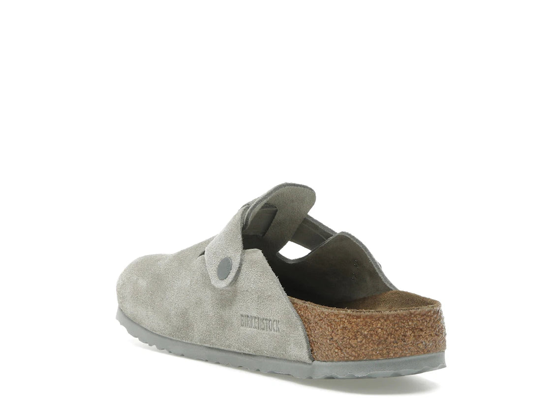 Birkenstock Boston Suede Stone Coin - vue secondaire B