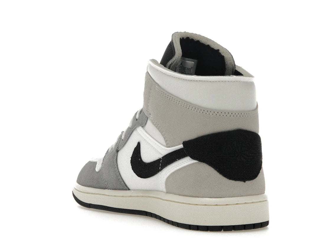 Jordan 1 Mid SE Craft Weiß Zementgrau Schwarz - vue secondaire B