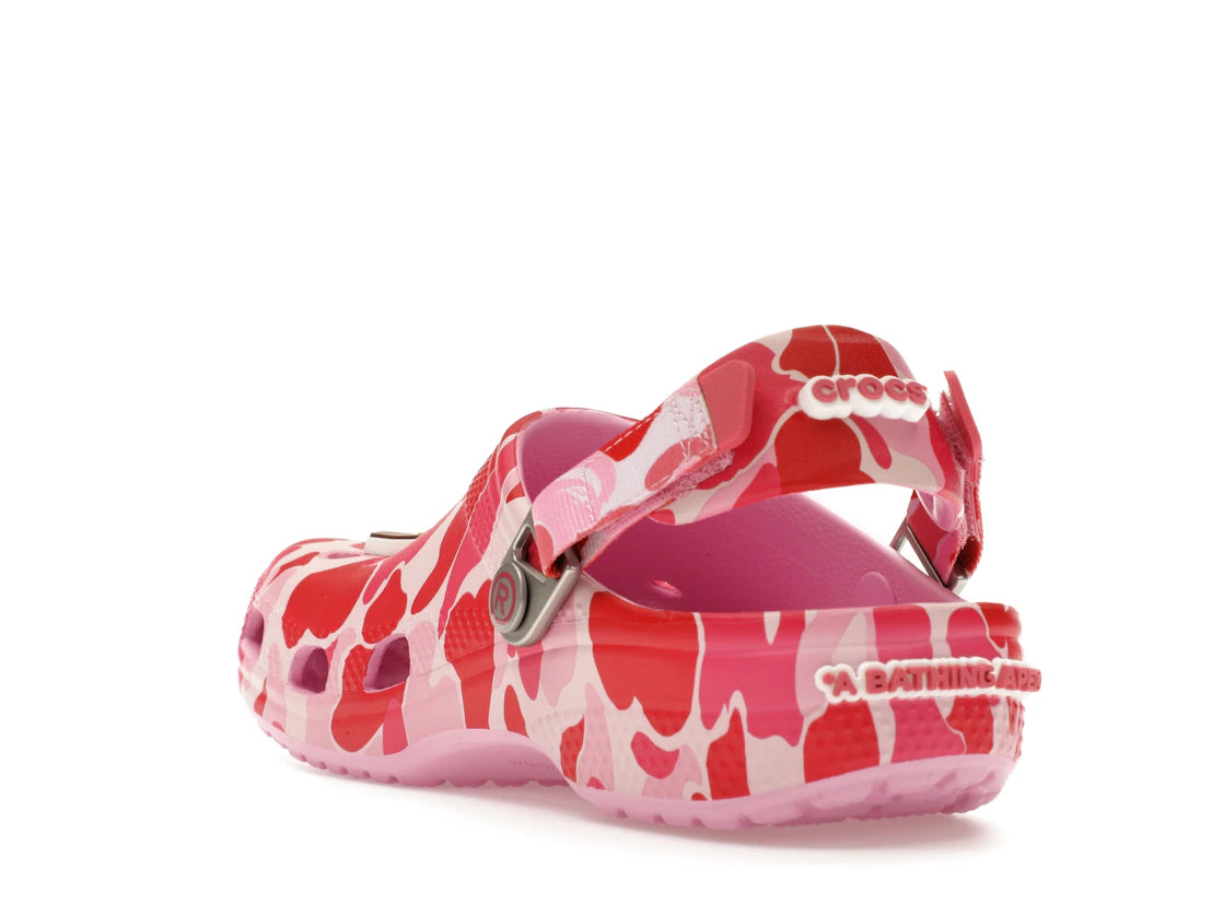 Crocs Classic Clog A Bathing Ape ABC Camo Pink (Kids) - vue secondaire B