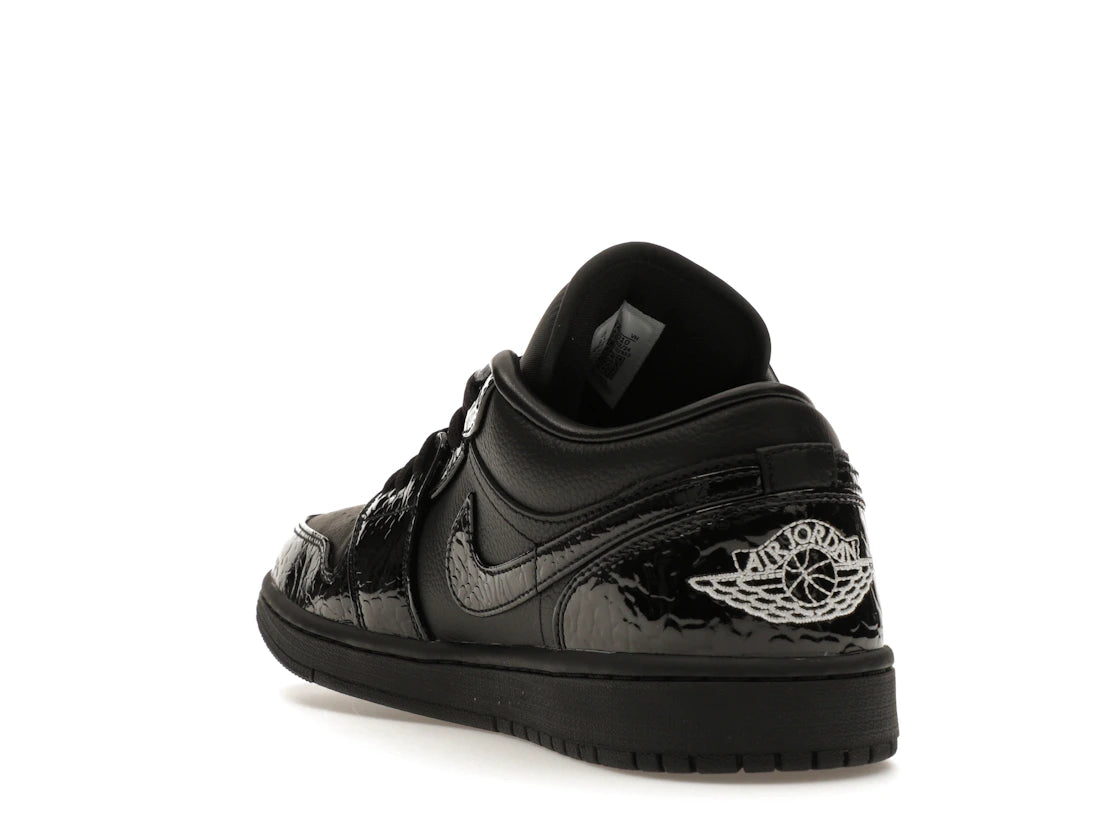 Jordan 1 Low SE Patent Elephant Black (Women's) - vue secondaire B