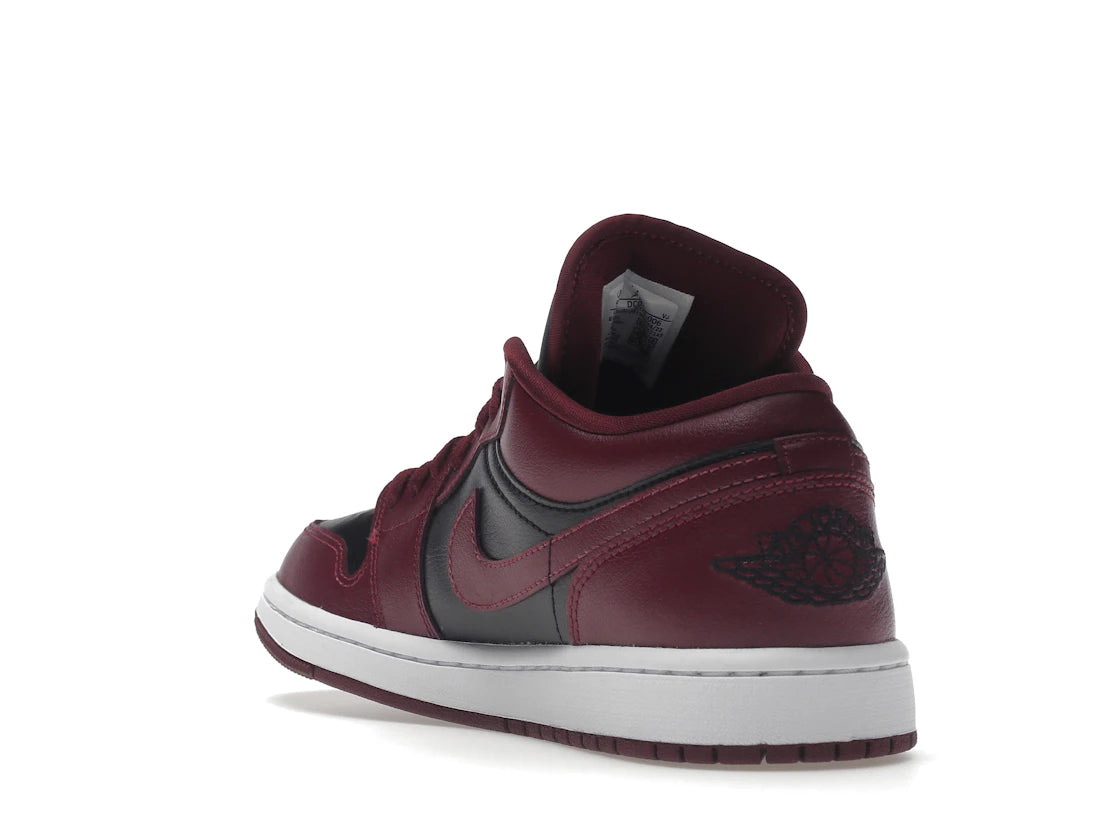 Jordan 1 Low Schwarz Dunkelbeete (Damen) - vue secondaire B