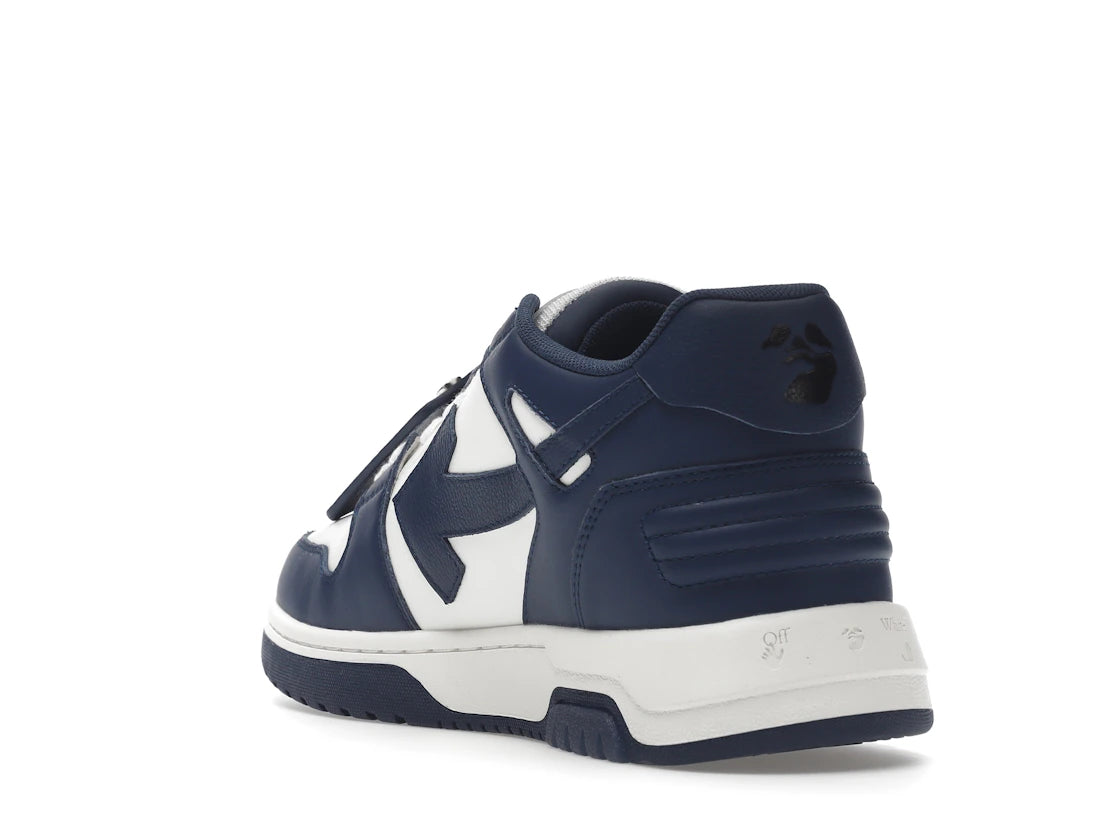 OFF-WHITE Out Of Office "OOO" Low Tops Dunkelblau Weiß - vue secondaire B