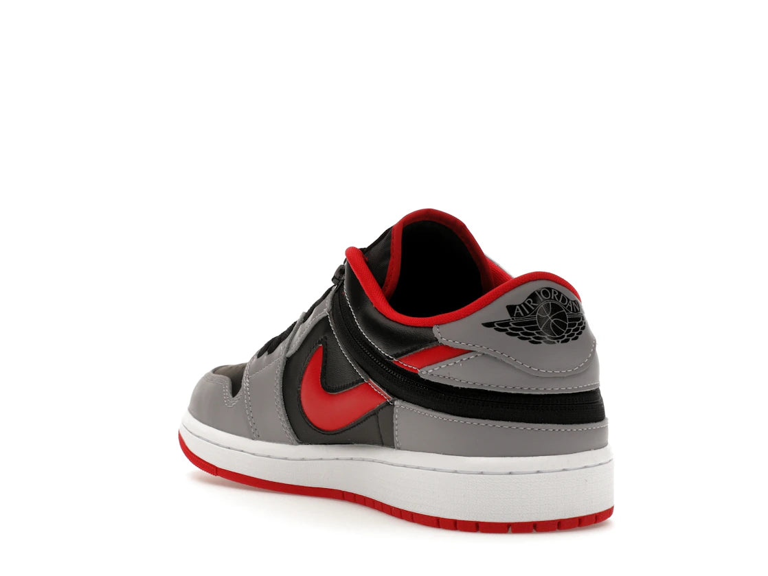 Jordan 1 Low Flyease Fire Red Cement Gray - vue secondaire B