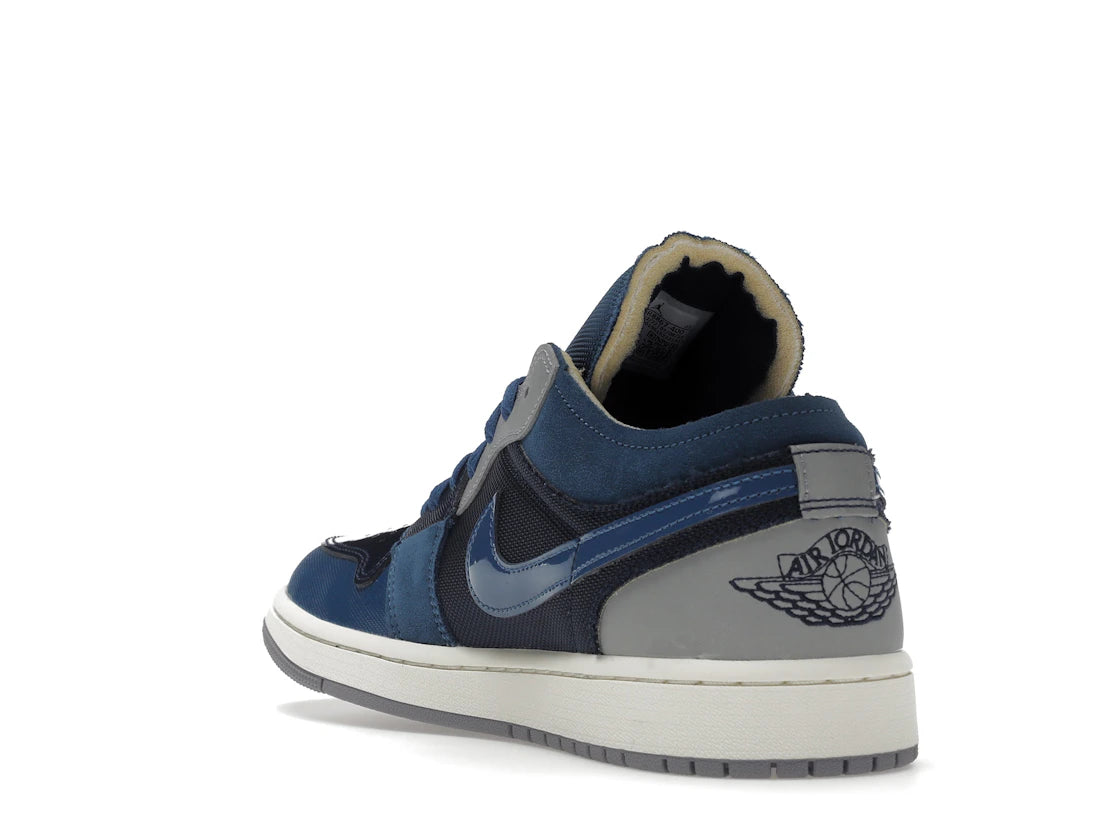 Jordan 1 Low SE Craft Obsidian French Blue Ashen Slate White - vue secondaire B