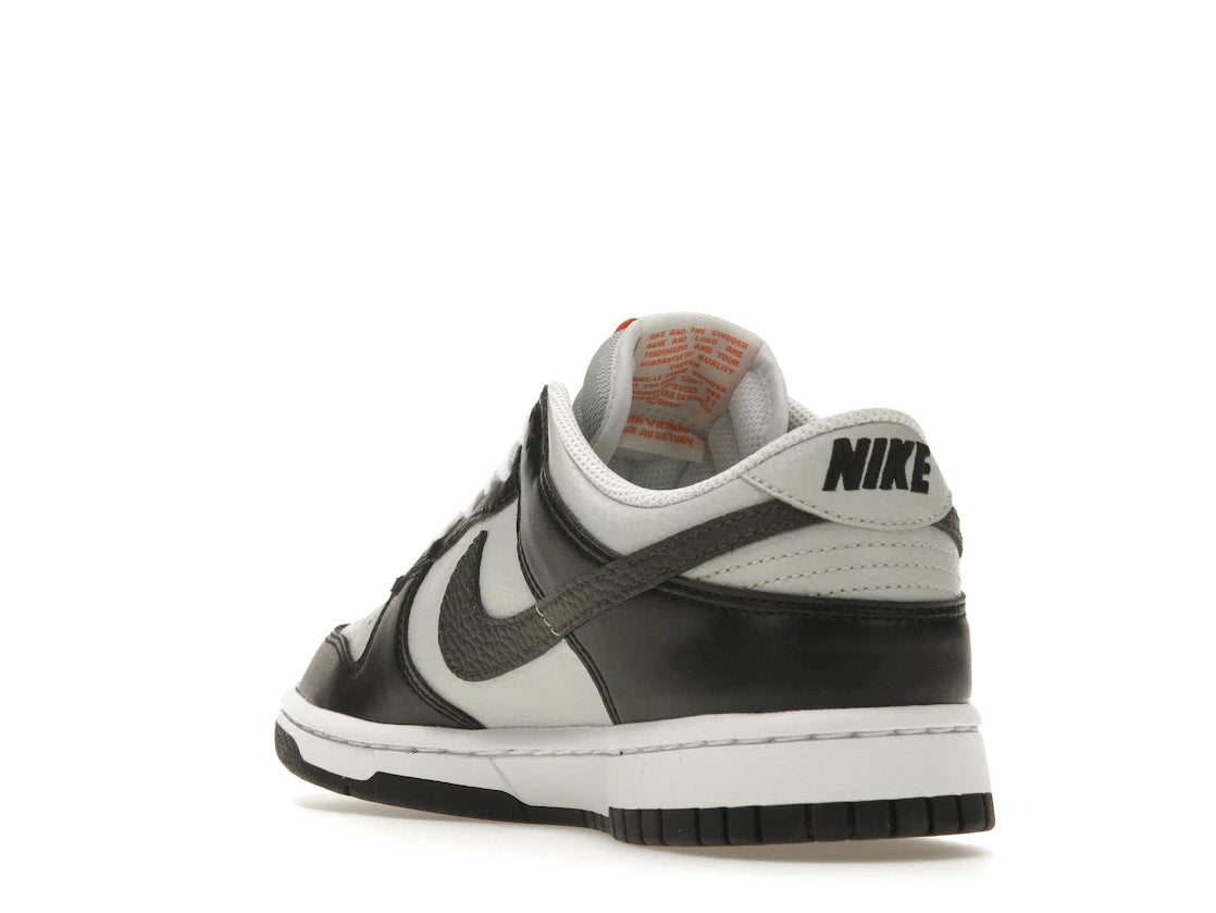 Nike Dunk Low Black Total Orange Mini Swoosh - vue secondaire B
