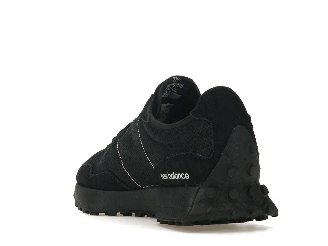 New Balance 327 Schwarz-Weißes Zungenlogo - vue secondaire B