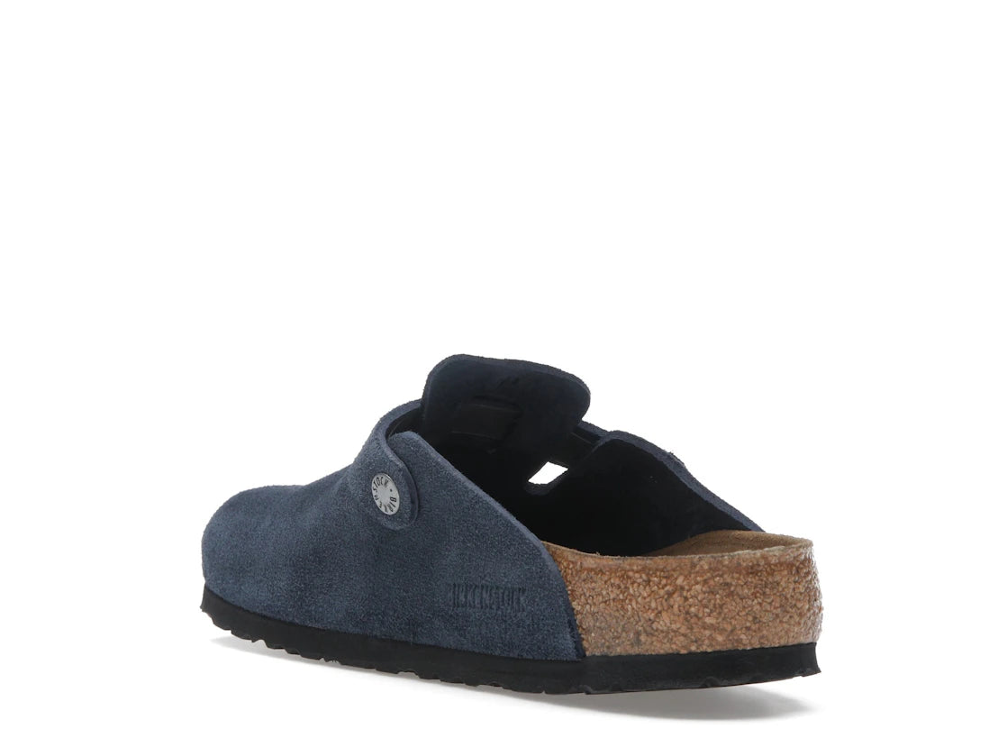 Birkenstock Boston Suede New Navy - vue secondaire B