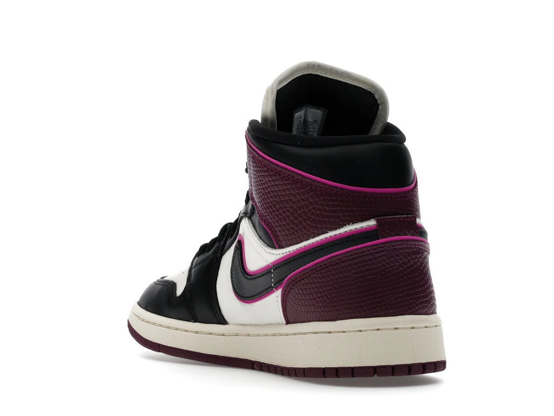Jordan 1 Mid SE Bordeaux (Women's) - vue secondaire B