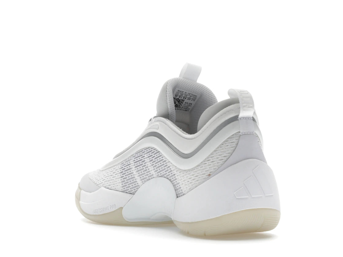 adidas D.O.N Issue #6 Triple White Cloud White Silver Metallic - vue secondaire B