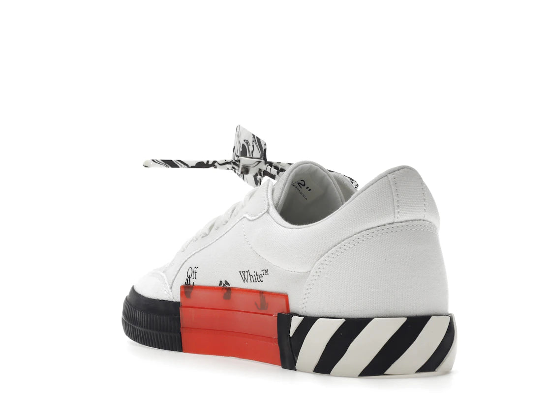 OFF-WHITE Vulcanized Low Canvas White Black - vue secondaire B