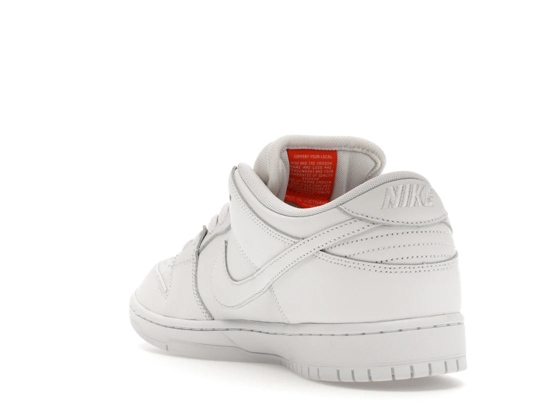 Nike SB Dunk Low Pro Triple White - vue secondaire B