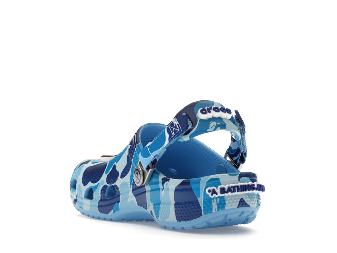 Crocs Classic Clog A Bathing Ape ABC Camo Blue (Kids) - vue secondaire B