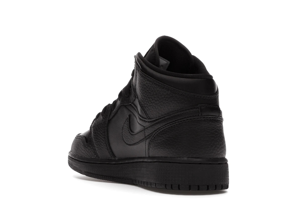 Jordan 1 Mid Schwarz (GS) - vue secondaire B