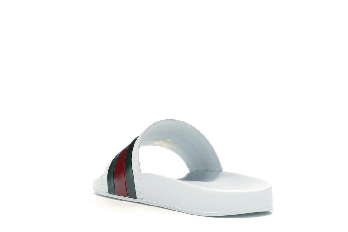 Gucci Pursuit Pool-Sandalen Weiß - vue secondaire B