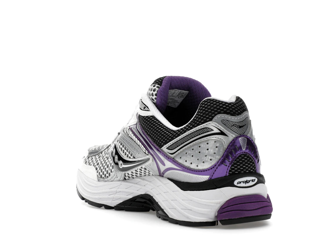 Saucony ProGrid Omni 9 White Black Silver Purple - vue secondaire B