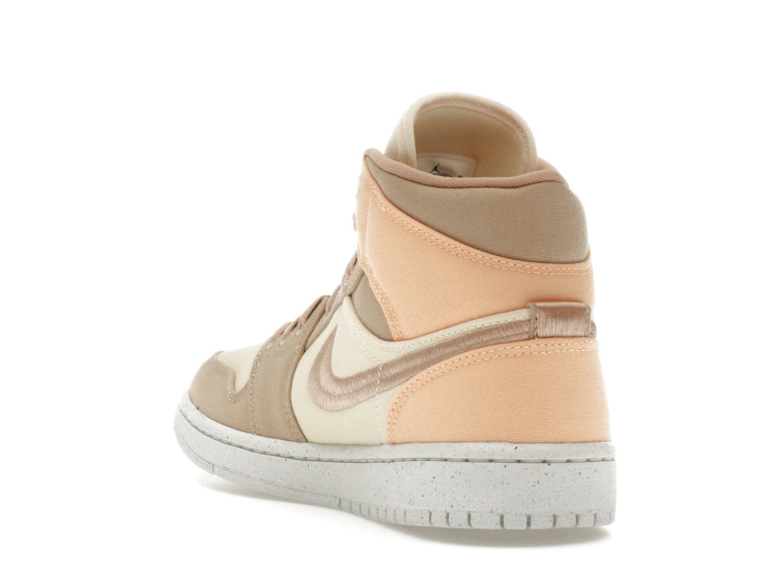 Jordan 1 Mid SE Canvas Khaki (Women's) - vue secondaire B
