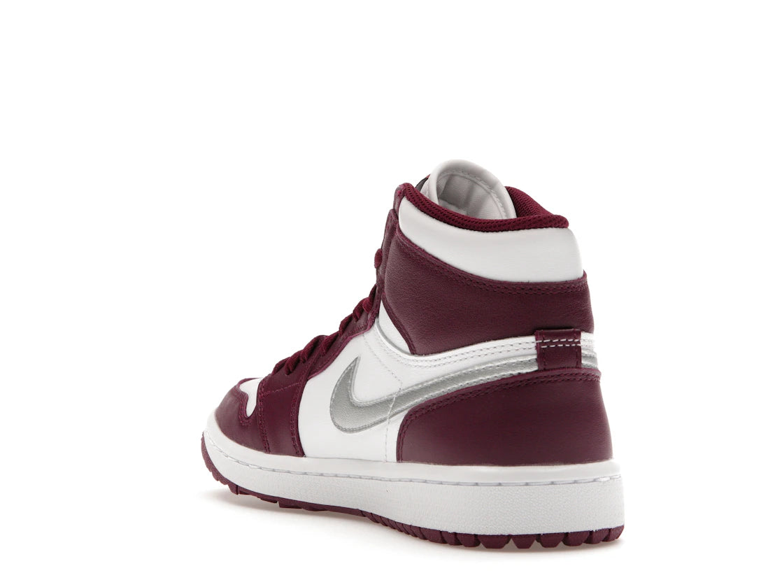 Jordan 1 Retro High Golf Bordeaux - vue secondaire B