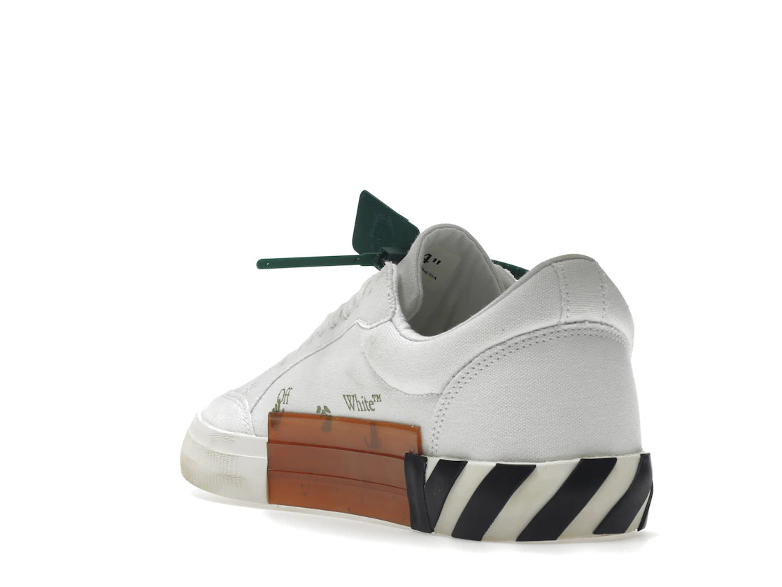 OFF-WHITE Vulc Low Cotton White White Blue Grey - vue secondaire B