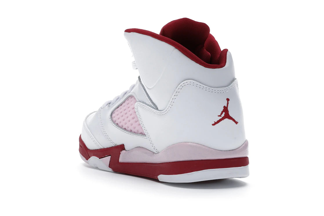 Jordan 5 Retro Weiß Rosa Rot (PS) - vue secondaire B