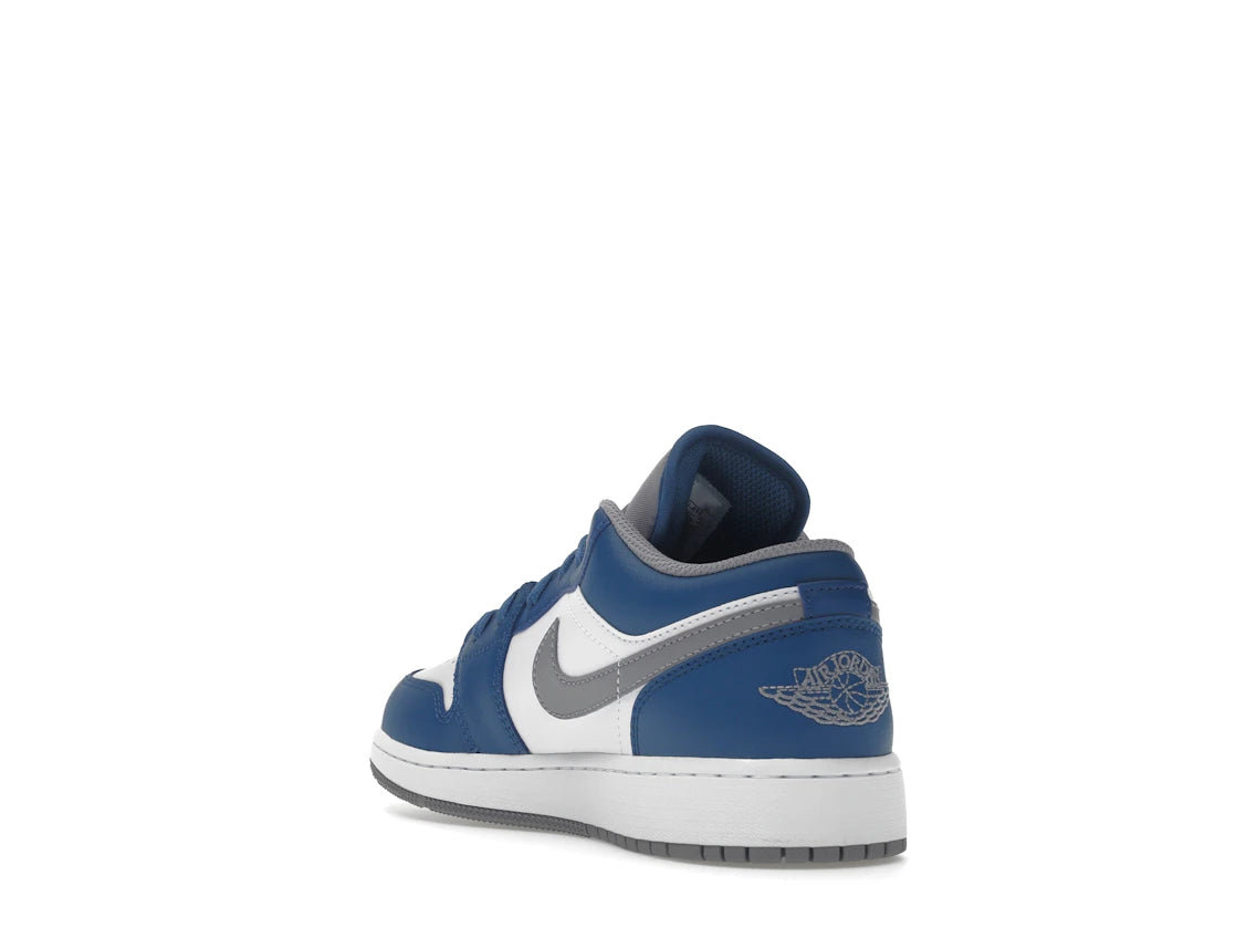 Jordan 1 Low True Blue (GS) - vue secondaire B