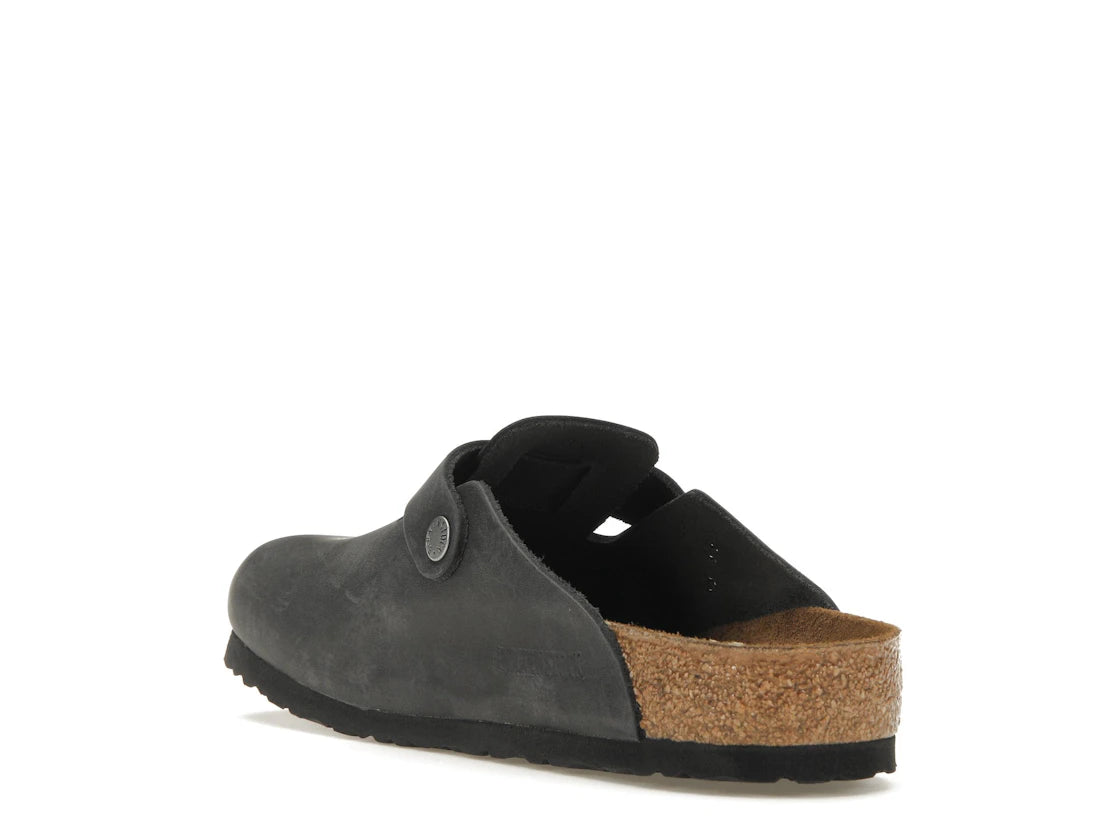 Birkenstock Boston Oiled Leather Black - vue secondaire B