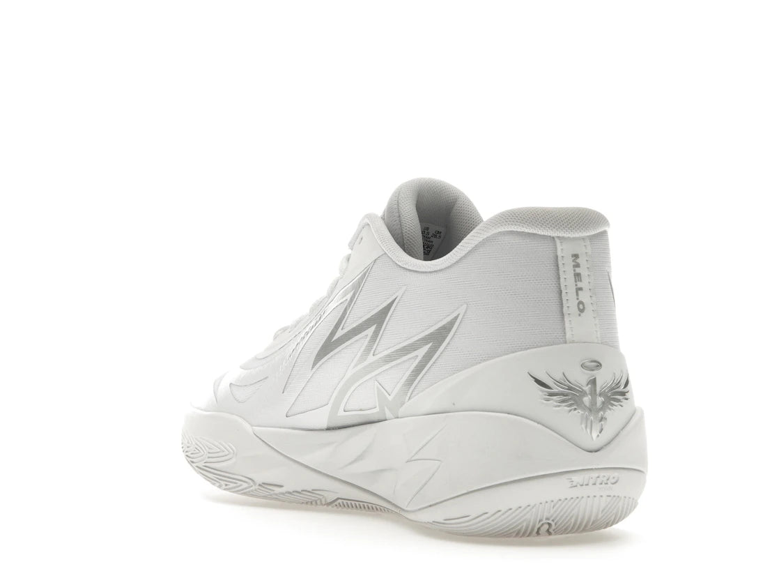 Puma LaMelo Ball MB.02 Lo White Silver - vue secondaire B