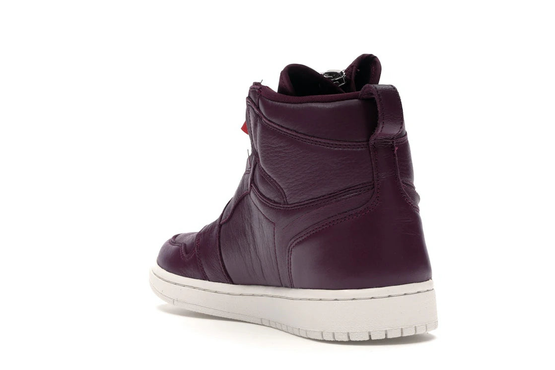 Jordan 1 Retro High Zip Bordeaux (Women's) - vue secondaire B