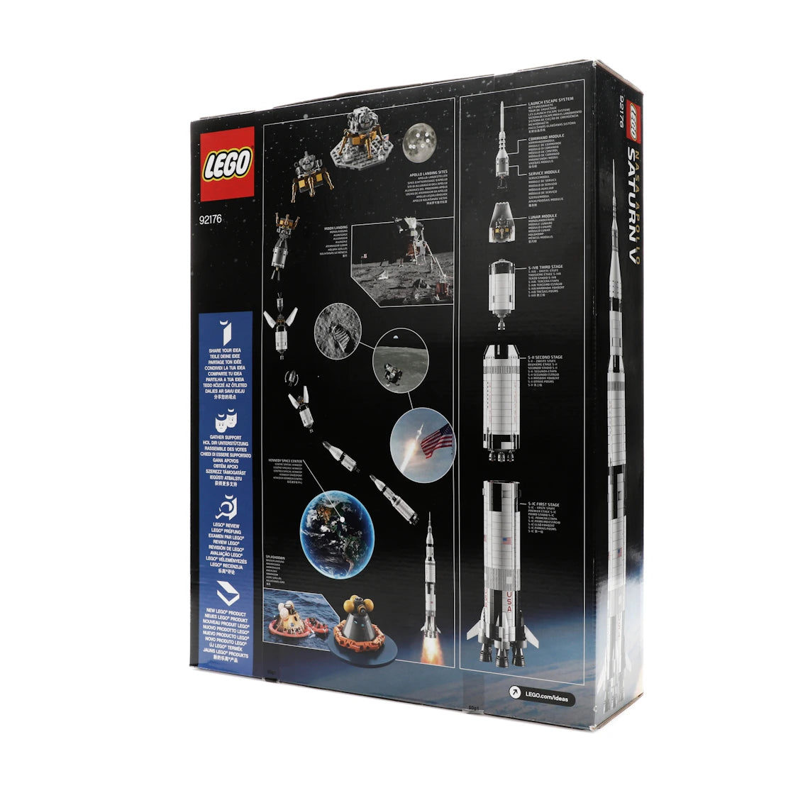 LEGO Ideas NASA Apollo Saturn V Set 92176 - vue secondaire B