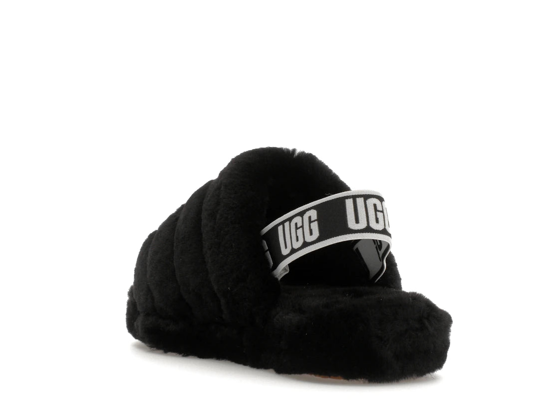 UGG Fluff Yeah Slide Black (Kids) - vue secondaire B